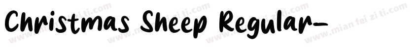 Christmas Sheep Regular字体转换